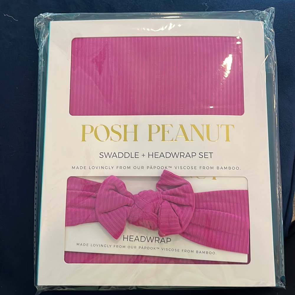 Posh Peanut Swaddle and Headwrap